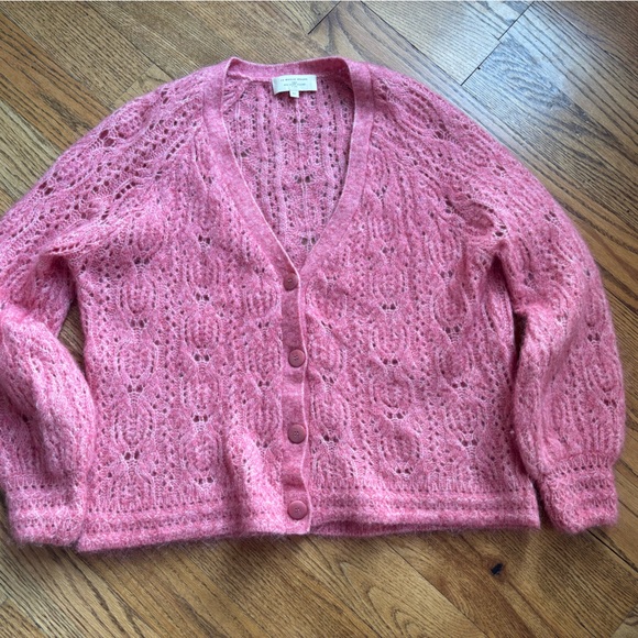 Sezane Sweaters - Sezane Joia Cardigan Rose Californie - Size XS
